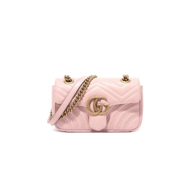 GUCCI GG MARMONT MATELASSÉ MINI BAG 446744 (23*14*6cm)